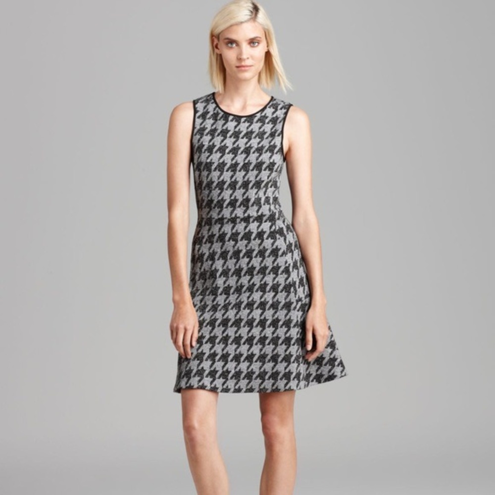 Theory check print dress